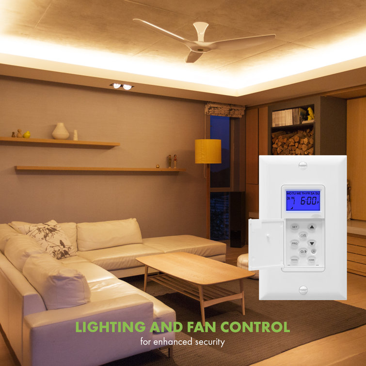 TOPGREENER Digital Astronomic Timer Switch, 7Day Programmable, Single